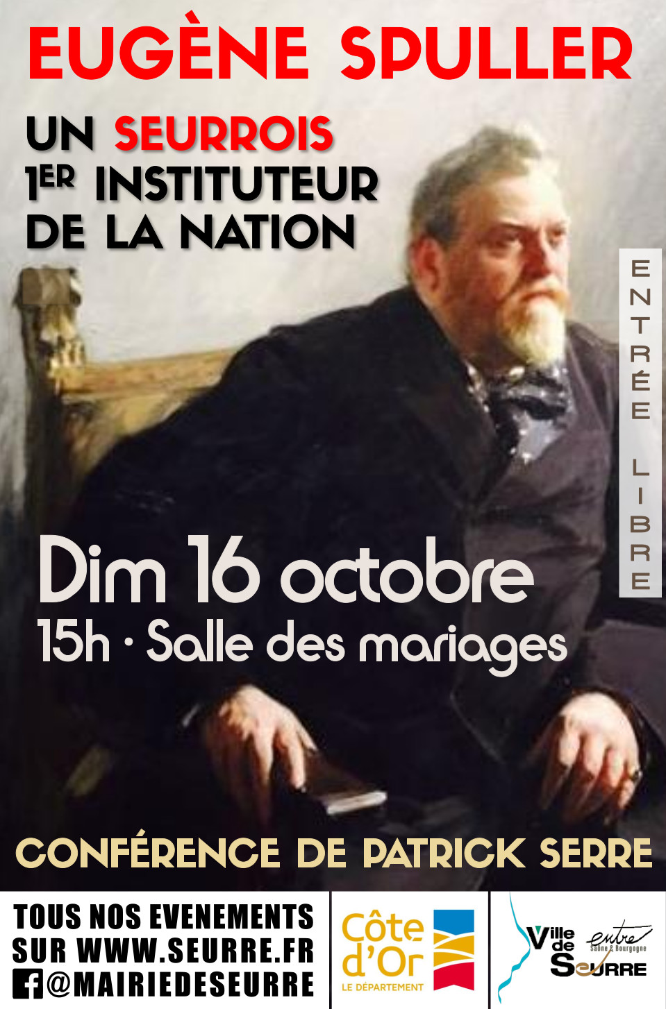 Affiche conférence sur Eugène Spuller