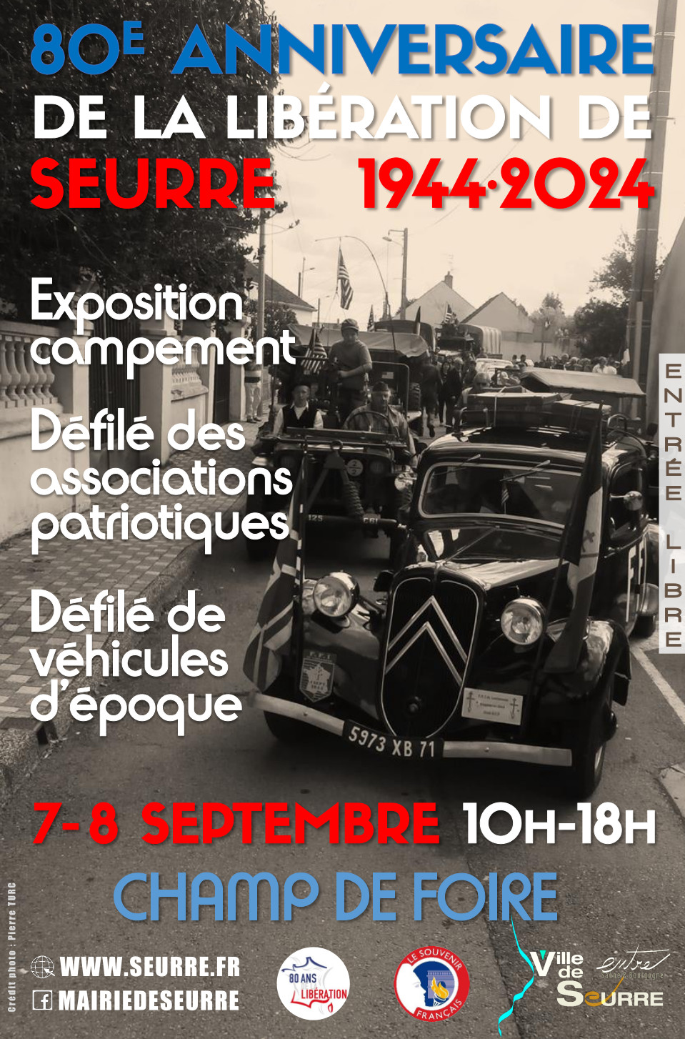 Affiche 80 ans de la Libération de Seurre