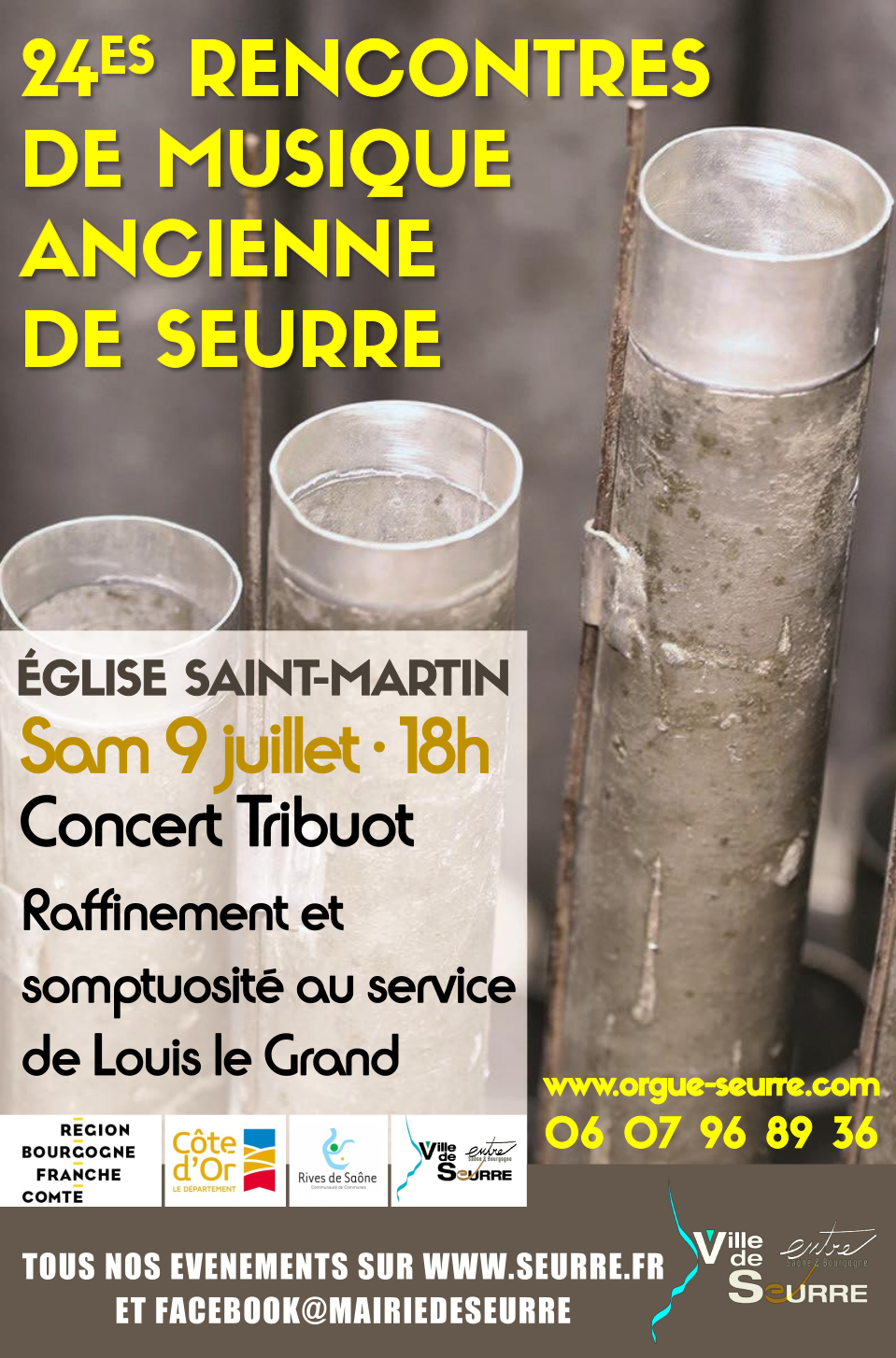 Affiche Rencontre de musique ancienne Concert Tribuot - Seurre