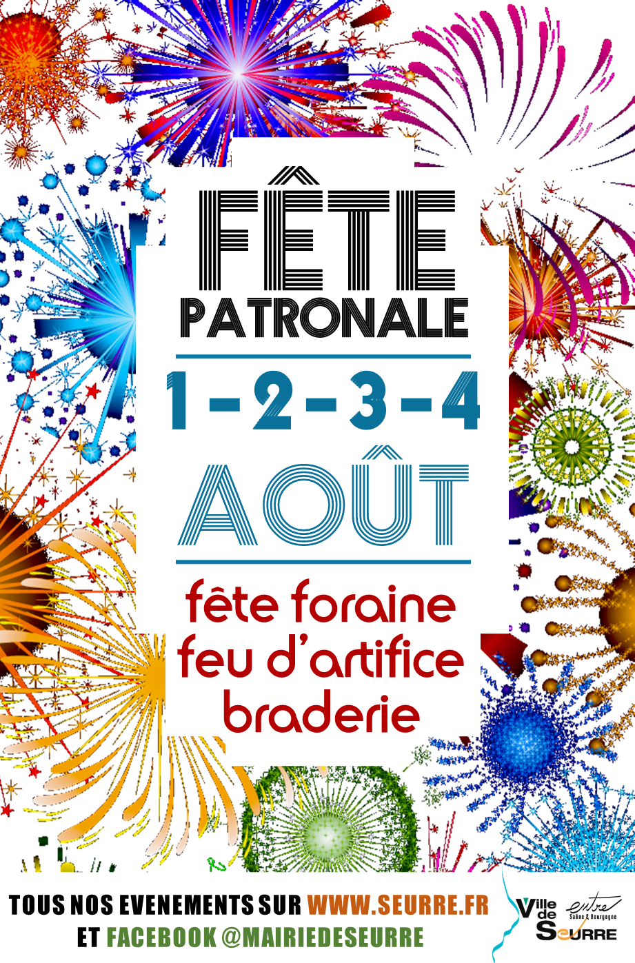 Affiche fête patronale à Seurre 