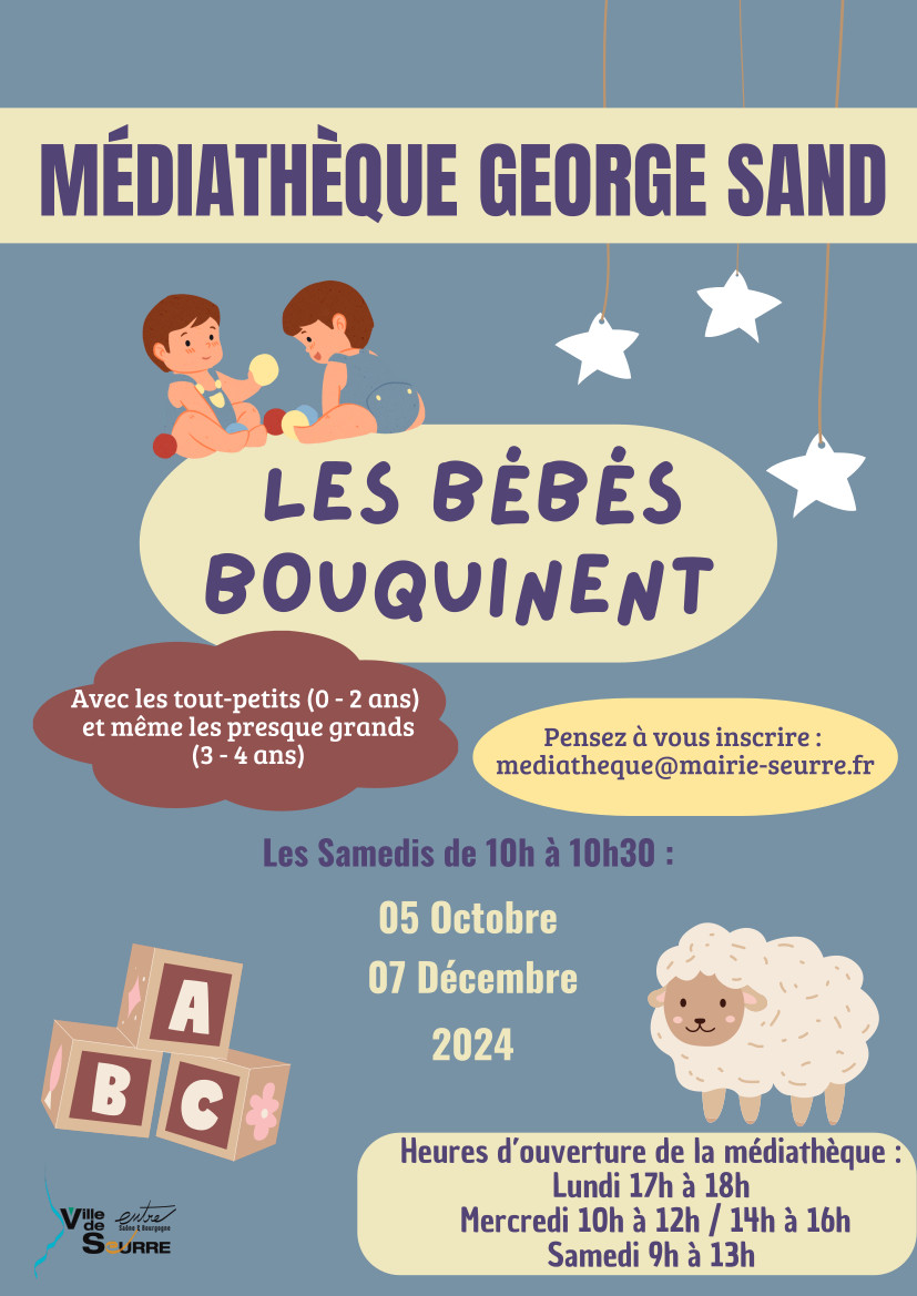 Affiche les bébés bouquinent