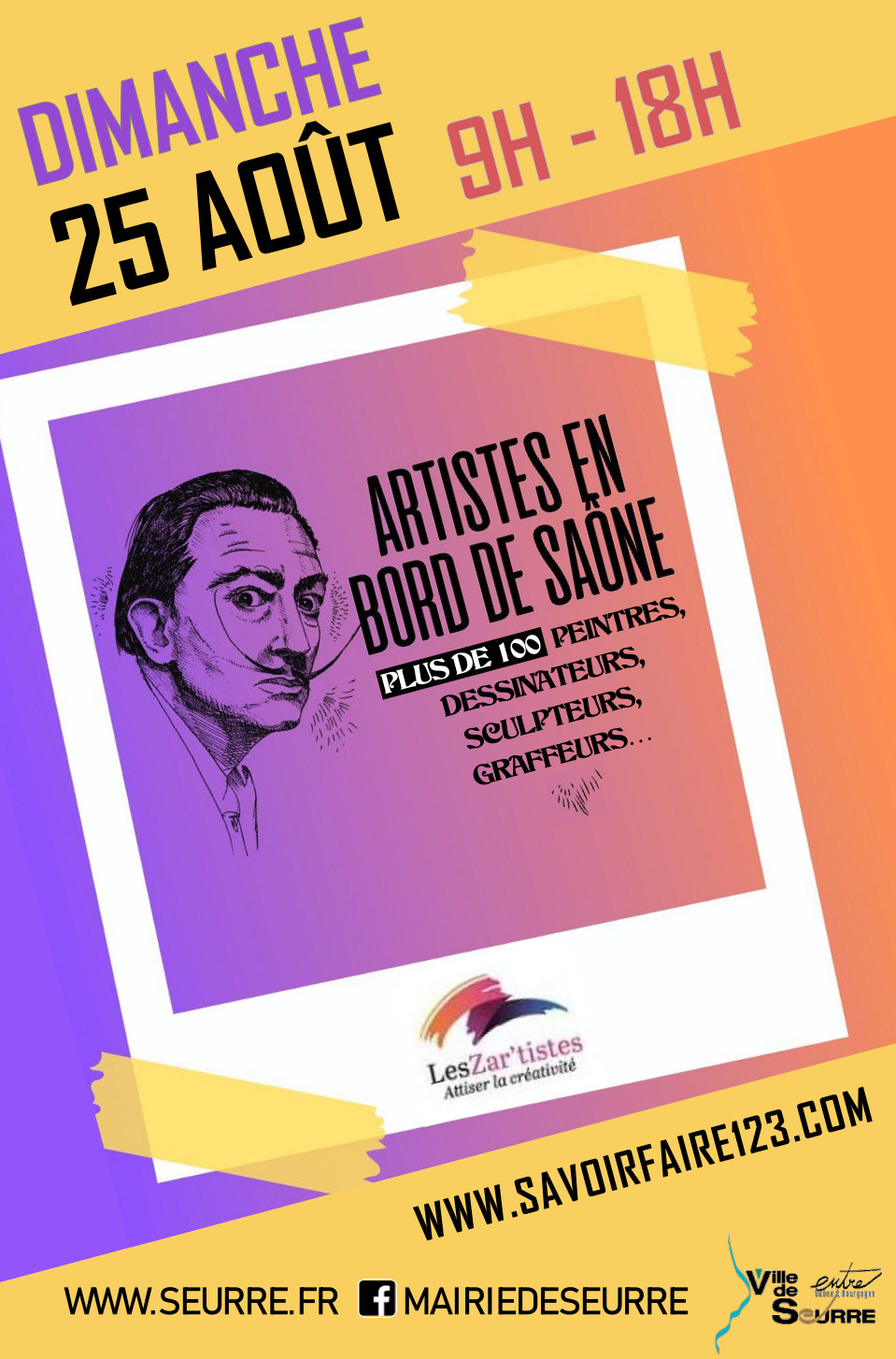 Affiche de la Journée des Artistes à Seurre 2024