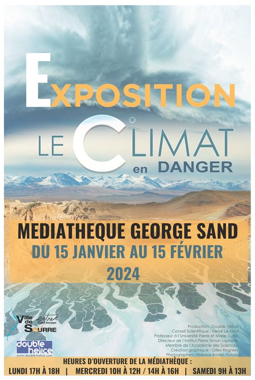 Affiche Exposition médiatheque Seurre - Le Climat en danger