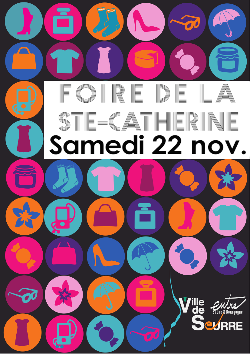 Affiche de la foire de la Sainte-Catherine 2025 à Seurre