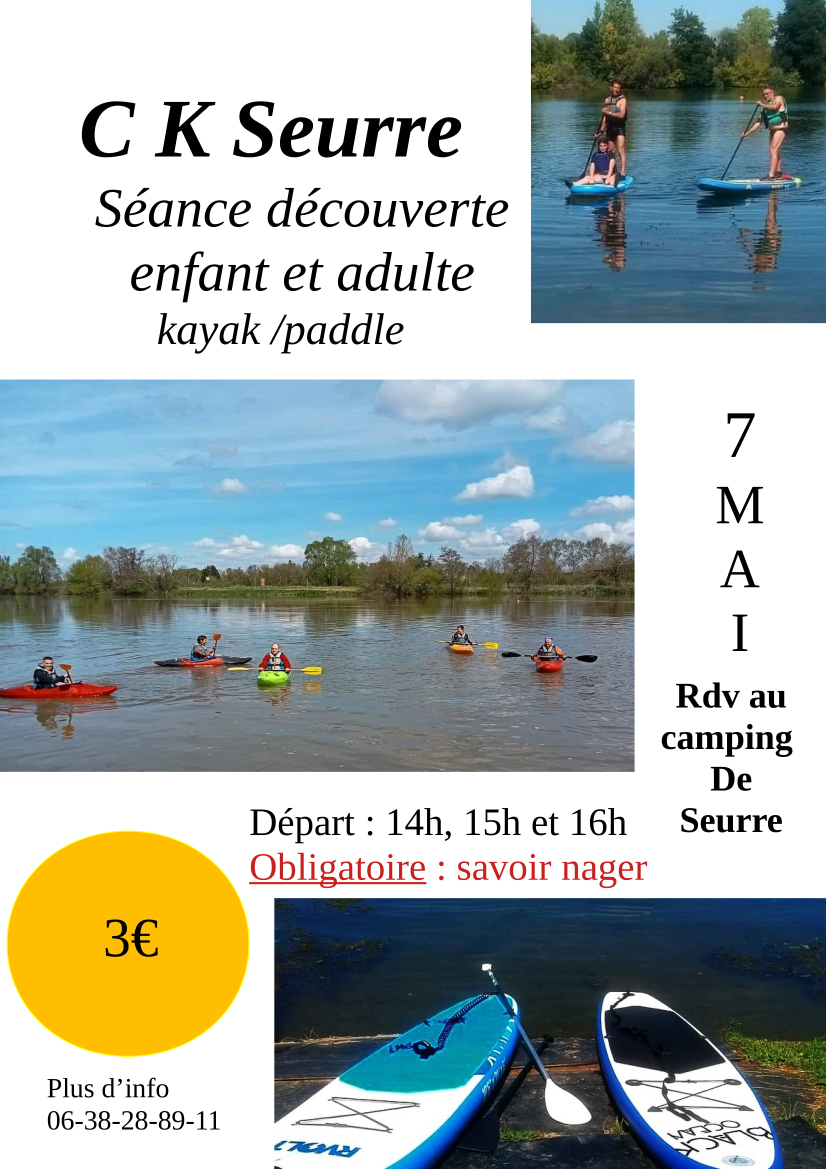 Portes ouvertes au club de canoës kayaks de Seurre